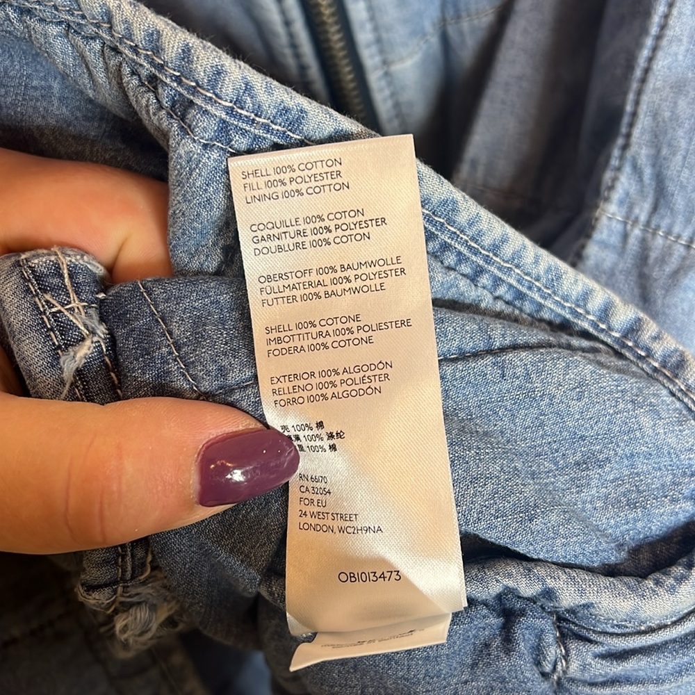 Free People Dolman Quilted Knit Jacket, Cali Indigo xL - Picture 10 of 13